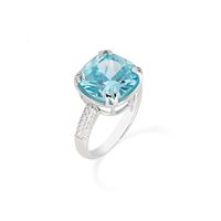 Ringe Amen Dame in Silber Zircone RCK1QUBABZ-12 - RCK1QUBABZ-18